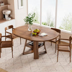 43.3in-59in Extendable Round Dining Table - Image 7
