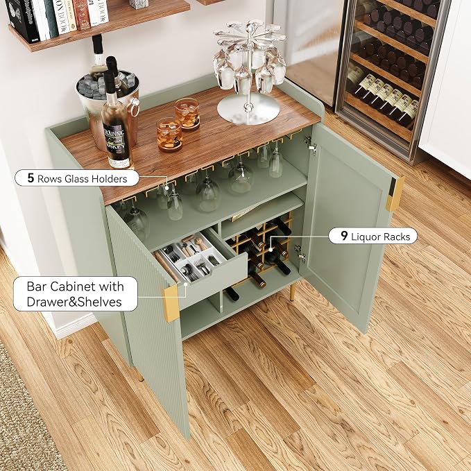 ARTPOWER Coffee Bar Cabinet - Image 5