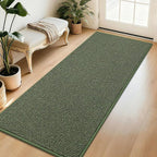 BEQHAUSE Dirt Trapper Door Mat 32" x 72", Non-Slip Washable Doormats, Low by BEQHAUSE