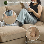 114'' V-Shaped Sectional Cloud Couch - Image 4