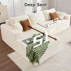108" Boneless Couch, L-Shaped Modular Sectional Sofa - Image 3