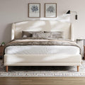 Christopher Knight Home Hazel King Size Bed Frame, Upholstered Platform Bed by ChristopherKnightHome