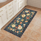 DUKINO 2x4 Entryway Rug, Floral Washable Kitchen Rugs Non Slip, Soft Indoor - Image 8