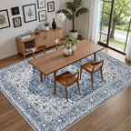 8x10 Area Rugs Living Room: Washable Vintage Rug - Image 5