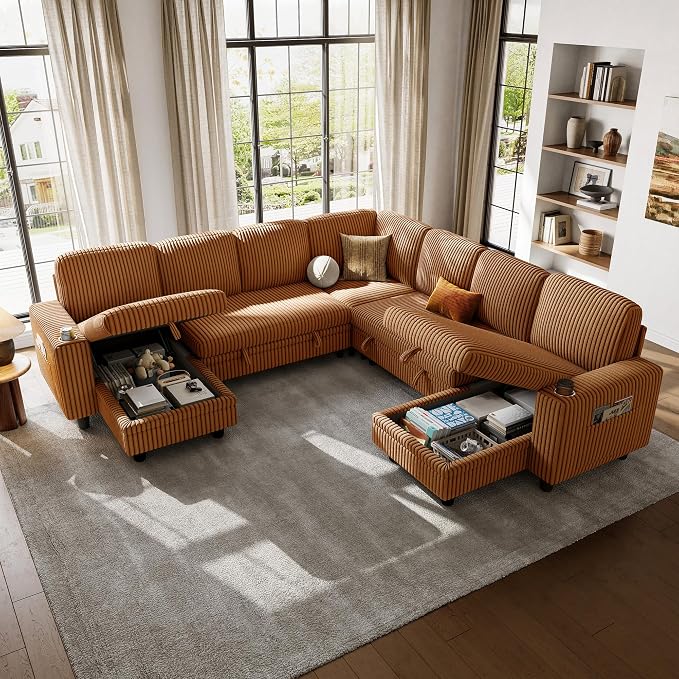 LINSY HOME Sectional Sleeper Sofa by LINSYHOME