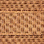 HomeStock Bohemian Side TableRattan & Wood Accent TableHoney Finish26 x 16 x 25 - Image 6