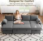 Sofa Bed, Apartment and Sunroom, Dark Gray - Image 6