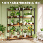 Huuger 5 Tier Bookshelf, Display Bookshelf - Image 3