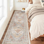 2'6 x 8' Runner Rug Non Slip, Washable Kitchen Rugs, Nursery Room, Soft Runner by Zesthome