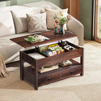 WLIVE Coffee Table, Lift Top Coffee Table - Image 2