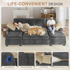 Hanherry 104" Sectional Couch - Image 7