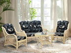 Malibu Lounge Loveseat Sofa Natural Rattan Wicker Handmade Design, Natural Color - Image 4