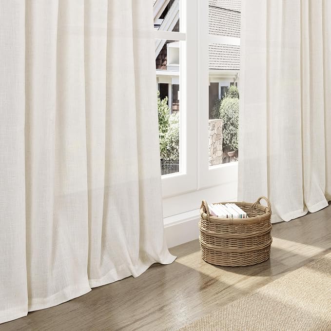 Modern Linen Curtains 96 Inches Long - Image 5