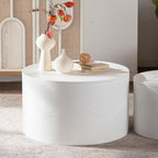 46.46'' White Round Coffee Table Set of 2 - Image 7