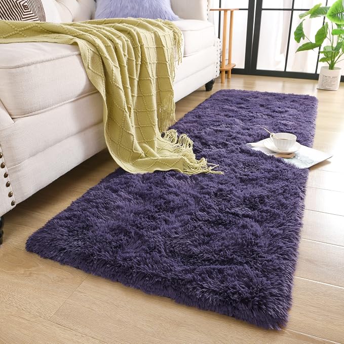 Chicrug Soft Runner Rug for Bedroom Living Room Plush Fluffy Rug 2x6 | Shag - Image 5