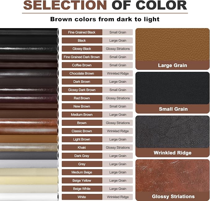 KING MOUNTAIN Leather Repair Patch, 2 Packs 9 x 11 Inches self Adhesive Leather - Image 7