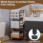 Towel Racks for Bathroom 3-Tier M-Shaped Detachable Dividers, Durable Metal - Image 3