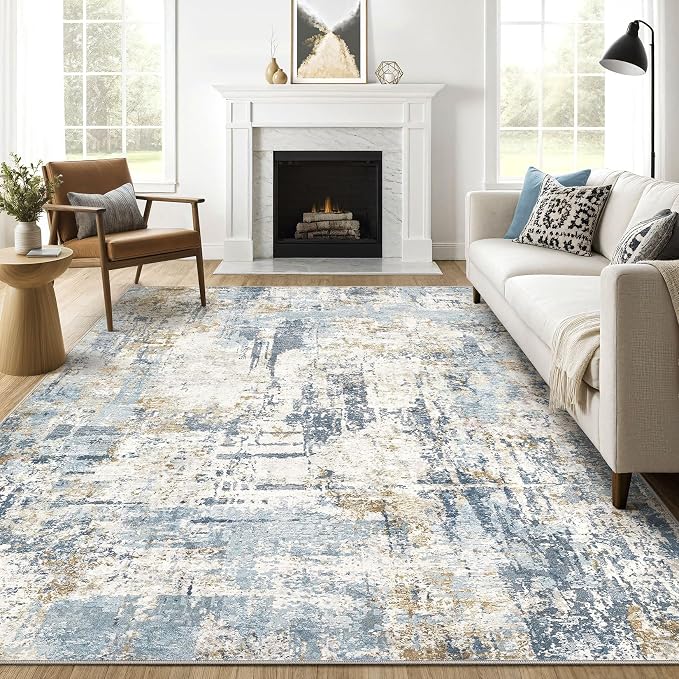 LOONGRUG 10x12 Area Rug Washable Large Neutral Modern Living Room Rug | by LOONGRUG