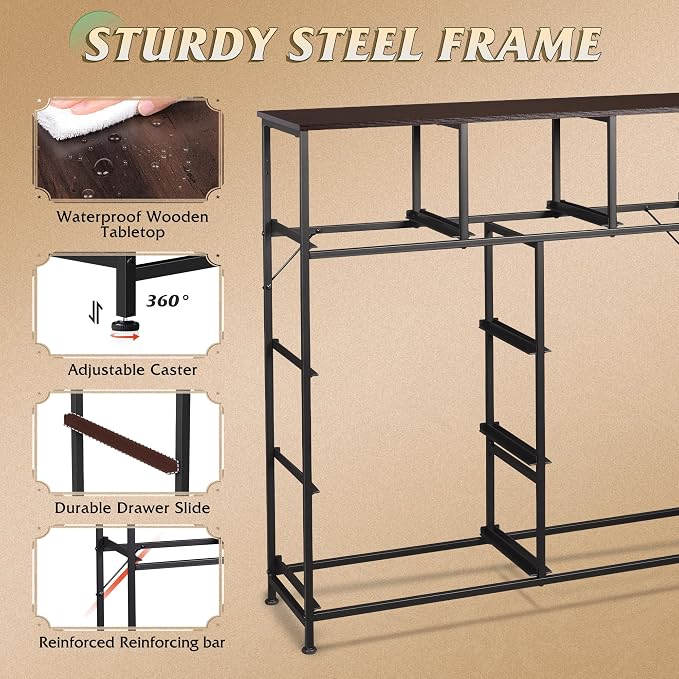 WLIVE 9-Drawer Dresser, Fabric Storage Tower - Image 7
