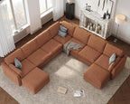 Oversized Modular Sectional Sofa, Solid Wood Frame Sofa, Removable Washable - Image 4