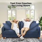 Kidirect 70in U Shaped Couch, Modular Sofa No Tool Assembly, Comfy Sectional - Image 3