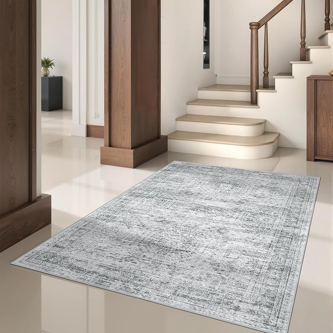 4x6 Area Rug for Entryway, Washable Kitchen Rug, Living Room, Dining Room - Image 5