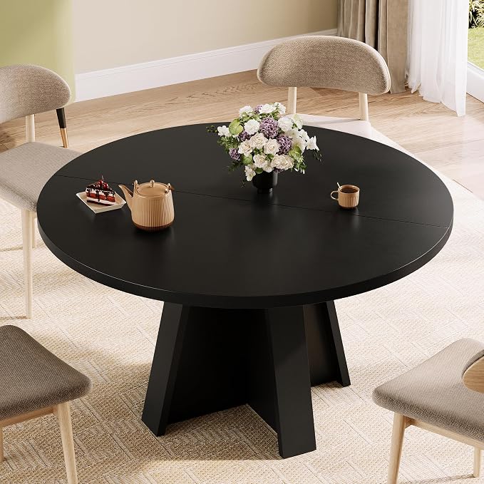iPormis 47 Inches Round Dining Table - Image 4