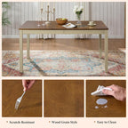 AMERLIFE 7-Piece Farmhouse Solid Wood Dining Table Set - Image 4
