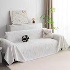 MYSKY HOME Loveseat Cover White Couch Cover Sectional Couch Covers - Image 2