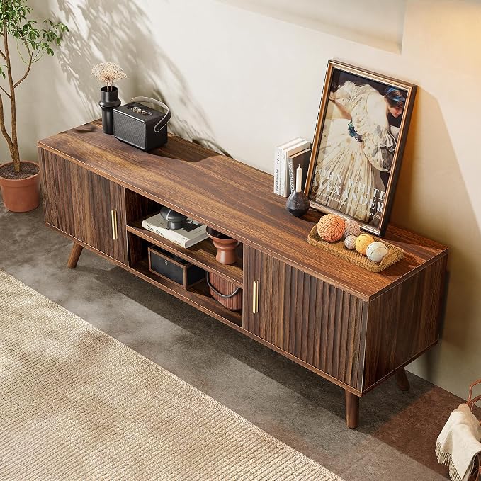 SUPERJARE TV Stand for 55 Inch TV, Entertainment Center - Image 8