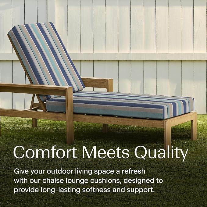 Honeycomb Outdoor Chaise Lounge Cushion - Image 3
