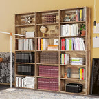 IRONCK Bookshelves and Bookcases Floor Standing 6 Tiers Display Storage Shelves - Image 2