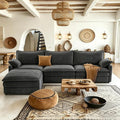 Vesgantti 108" Cloud Couch for Living Room, Deep Seat Sectional Modular Sofa by Vesgantti