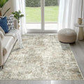 4x6 Area Rugs for Living Room Washable Bedroom Dining Room Beige Brown | Modern by Aelenmu