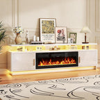 MXV 80" Fireplace TV Stand for TVs UP to 90", Entertainment Center - Image 6