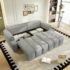 KEIKI 90.2" Space-Saving Convertible Sofa Bed – 3-in-1 Sleeper Couch - Image 5