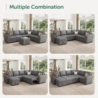 HONBAY Modular Sectional Sleeper Sofa - Image 4