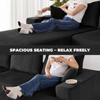 Weture 108” Modular Sectional Couches, Modern Modular U-Shape Sofa - Image 4