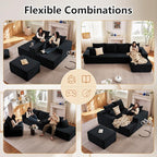 135" Cloud Sectional Couch - Image 3