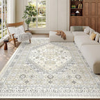 5x8 Area Rugs for Living Room, Large Washable Rug, Dining Room, Low Pile - Image 4