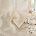 BGment Burlap Linen Semi Sheer Curtains 84 Inch Length - Image 8