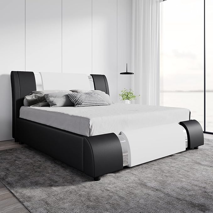 SHA CERLIN Queen Platform Bed Frame by SHACERLIN