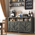 knoworld Buffet Sideboard with Storage Farmhouse with 4 Doors, Dining Room - Image 5