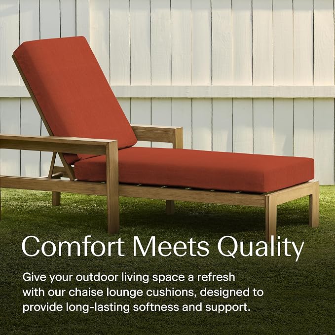 Honeycomb Outdoor Chaise Lounge Cushion - Image 3
