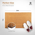 Coir Welcome Mat, Home Heart, 17 x 29 in | 100% Natural Coir, Anti-Shedding - Image 2