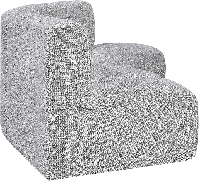 Meridian Furniture 102Grey-S3B Arc Collection Modern | Contemporary Modular Sofa - Image 7