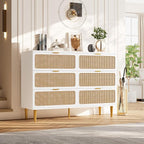 GarveeHome Rattan 6 Drawer Dressers - Image 3