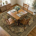 RELEANY Washable Area Rug, Square 7'x7', Water Repellent, Pet Friendly by RELEANY