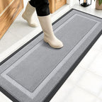 OLANLY Front Door Mat Outside 47x17, All-Season Heavy-Duty Rubber Doormat | by OLANLY