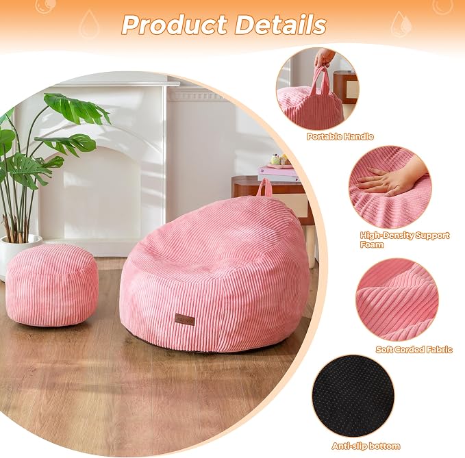 MAXYOYO Kids Bean Bag Chair - Image 7